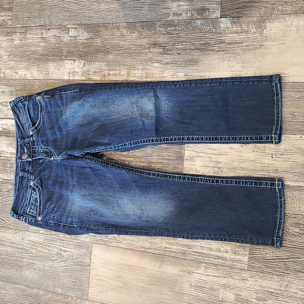 Silver Jean Capris